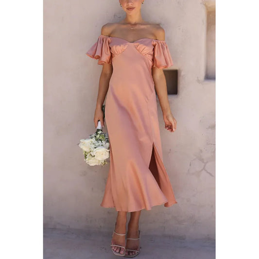 Off-Shoulder Dress – Soft Allure