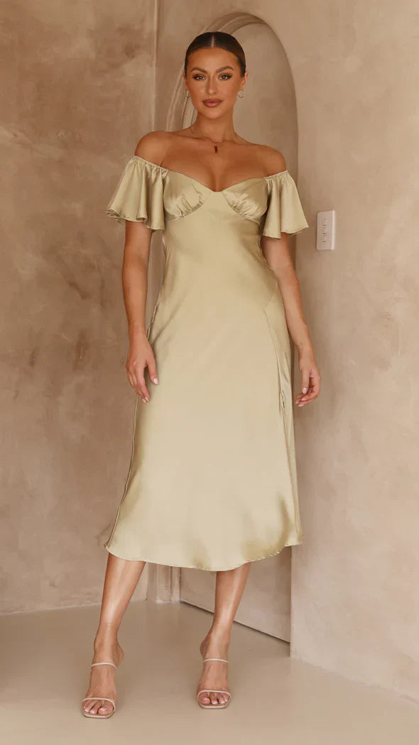 Off-Shoulder Dress – Soft Allure