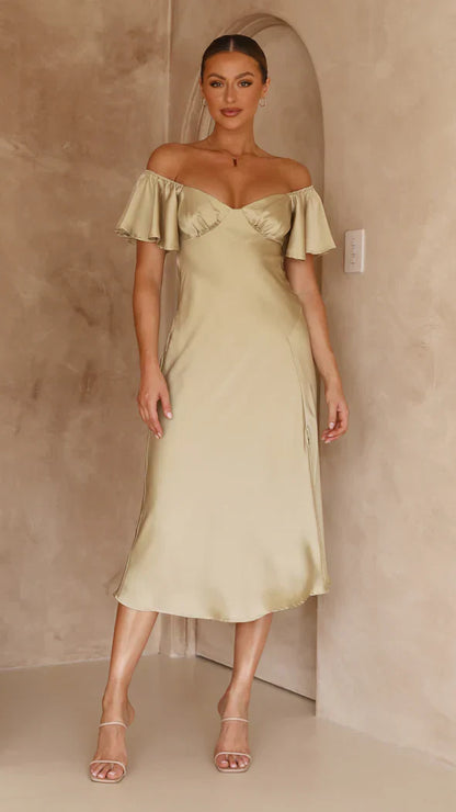 Off-Shoulder Dress – Soft Allure
