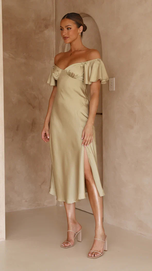 Off-Shoulder Dress – Soft Allure