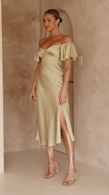 Off-Shoulder Dress – Soft Allure
