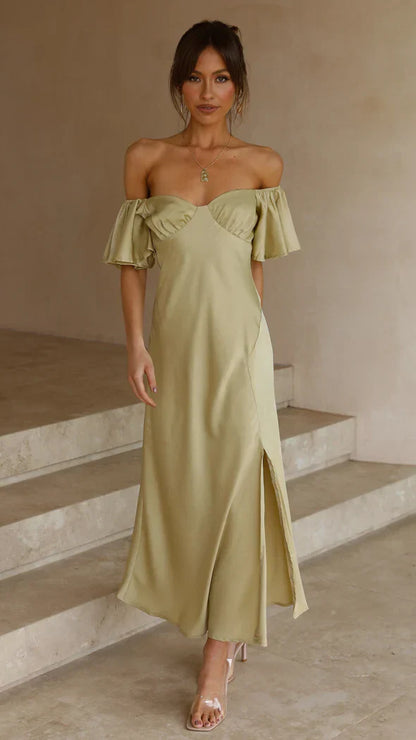 Off-Shoulder Dress – Night Bloom